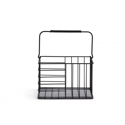 Argos Home Wire Square Storage Basket - Matt Black