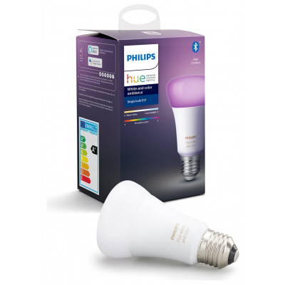 Philips Hue E27 Colour Smart Bulb With Bluetooth