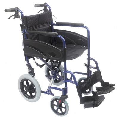 Aidapt Aluminium  Transport Wheelchair - Blue