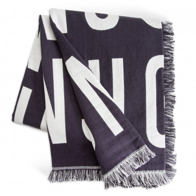 Argos Product Support for Habitat Graphic Print Throw - Black u0026 White -  120x150cm (951/4669)