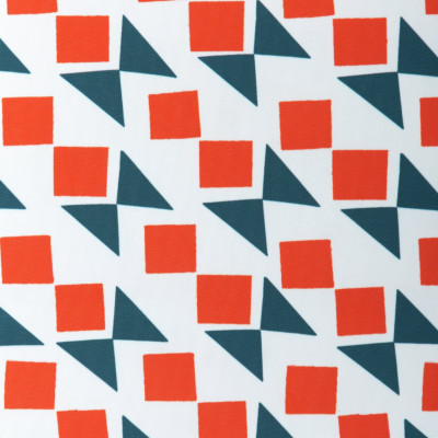 Habitat Studio Geo Blackout Roller Blind - 3ft Orange & Navy