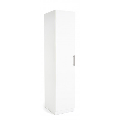 Habitat Munich 1 Door Wardrobe - White Gloss