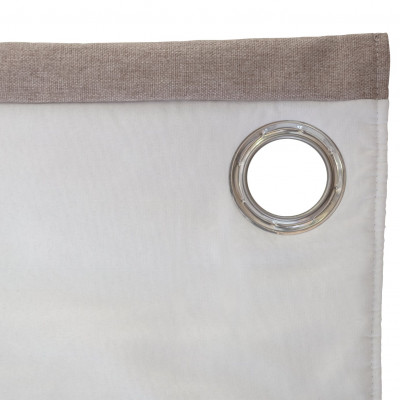 Habitat Brushed Thermal Eyelet Curtains - Oatmeal