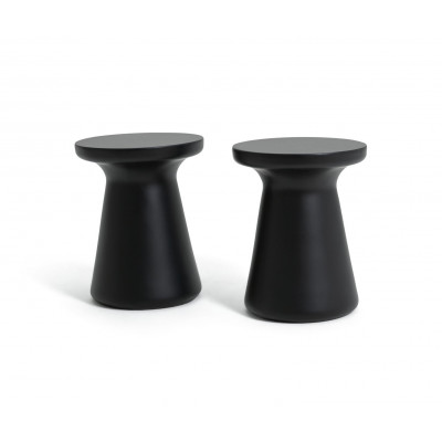 Habitat Milton Set of 2 Stools - Black