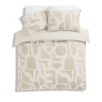Habitat Velvet Panel Jacquard Shapes Bedding Set - Single