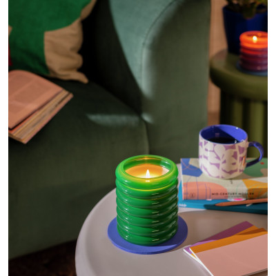 HAB Mandarin & Violet Large Candle Green