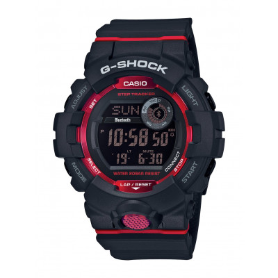 G-SHOCK RED/BLCK STEPTRACKER WATCH