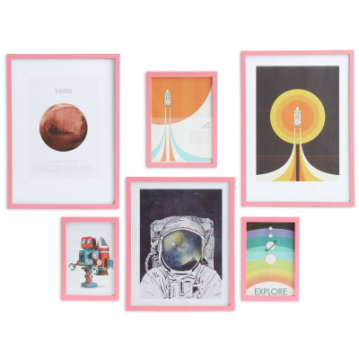 Habitat Kids Picture Wall Frame - Pink - Gallery Set