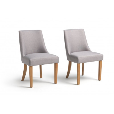Habitat Alec Pair of Dining Chairs - Grey