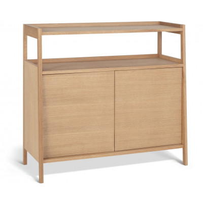 Habitat Marston 2 Door Oak Veneer Sideboard - Natural