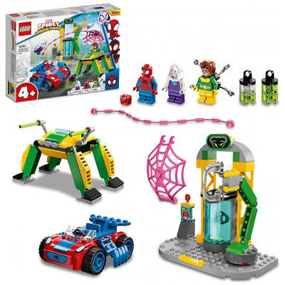 LEGO Marvel Spider-Man at Doc Ock’s Lab with Toy Car 10783