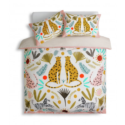 Habitat Cotton Global Cheetah Bedding Set - Single