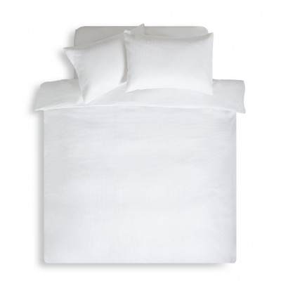 Habitat Cotton Waffle Plain White Bedding Set - Kingsize