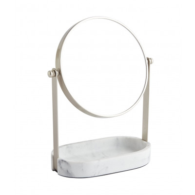 Habitat Marble Pedestal Mirror with Tray