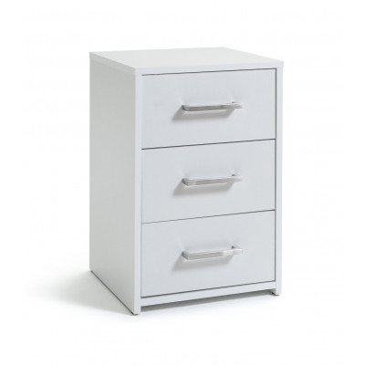 Argos Home Oslo 3 Drawer Bedside Table - White