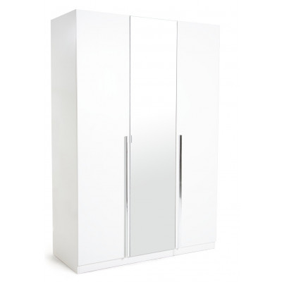 Habitat Munich 3 Door Mirror Wardrobe - White